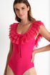 Shan Mia Mesh over shoulder one-piece
